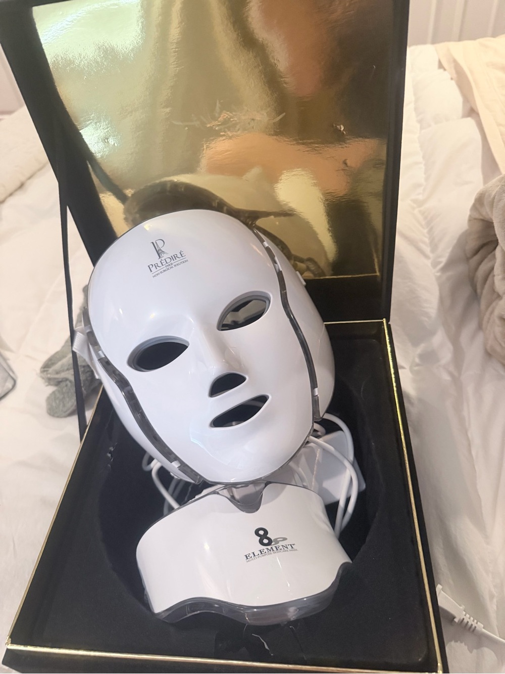 Predire 8 Element White LED Facial Mask - Women Skincare Mask